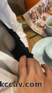餐厅露出刺激