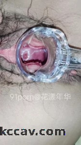 淫妻开发之透明扩阴器看子宫口