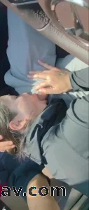 女同事露脸吃鸡