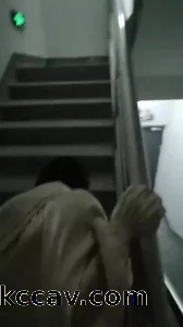 楼道里的刺激