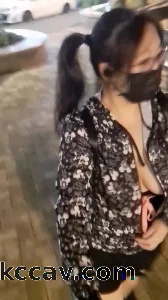 晚上公园的露出1